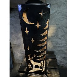 Lanterne med tr� og hjort ( MELLEM )