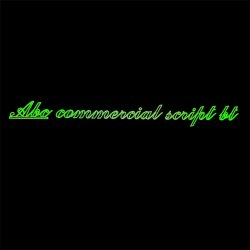Tekst p� linje (Commercial script)