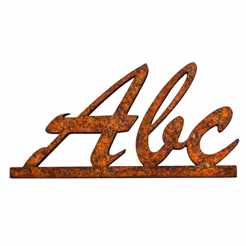 Tekst p� linje (Brush script)