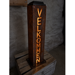 Lanterne med velkommen 