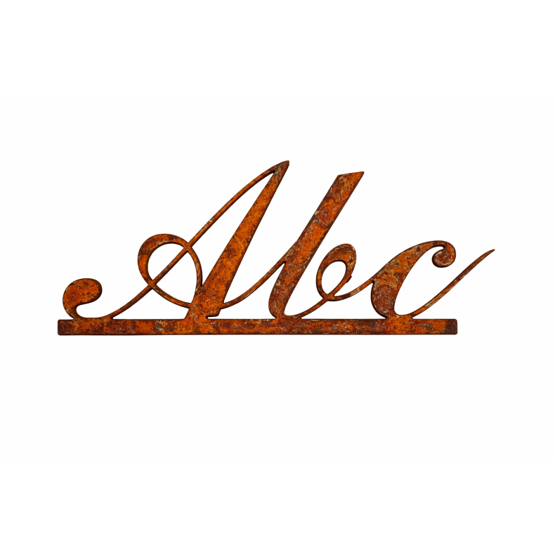 Tekst p� linje (Commercial script)