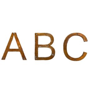 Bogstaver 12 cm hje.