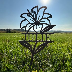 Blomst med egen tekst