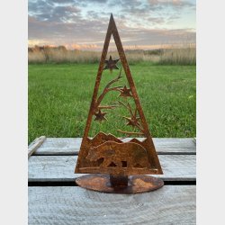 Juletr med bjrn og stjerner