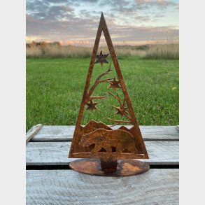 Juletr med bjrn og stjerner