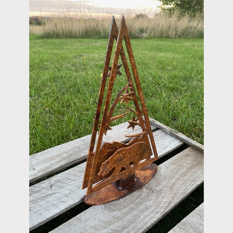 Juletr med bjrn og stjerner