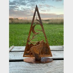 Juletr med ulv og mne