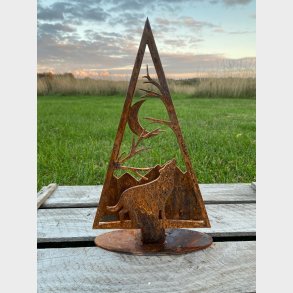 Juletr med ulv og mne