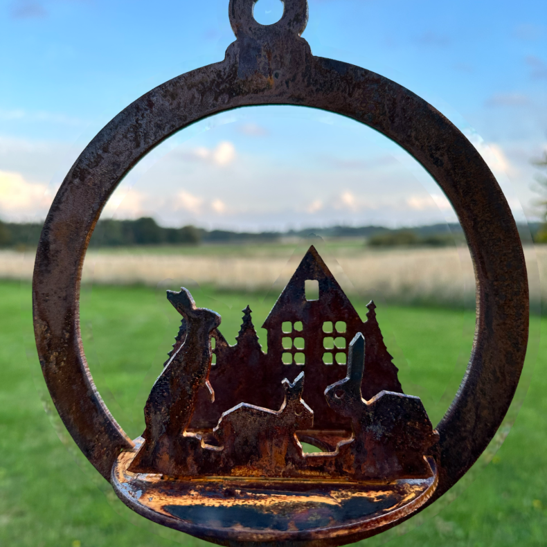 Lyskugle med kaniner