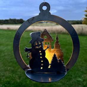 Lyskugle med snemand