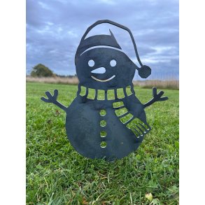 Snemand med nissehue