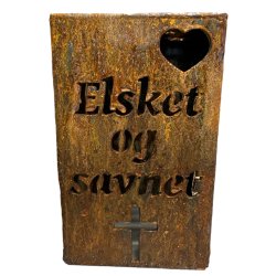 Lanterne med Elsket og savnet og Hjerte
