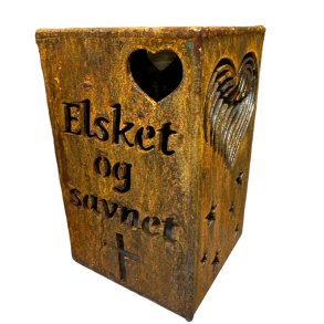 Lanterne med Elsket og savnet og Hjerte