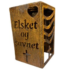Lanterne med Elsket og savnet og Kors