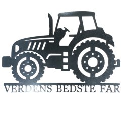 Traktor med egen tekst