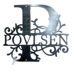 Monogram med tekst (STOR MODEL)