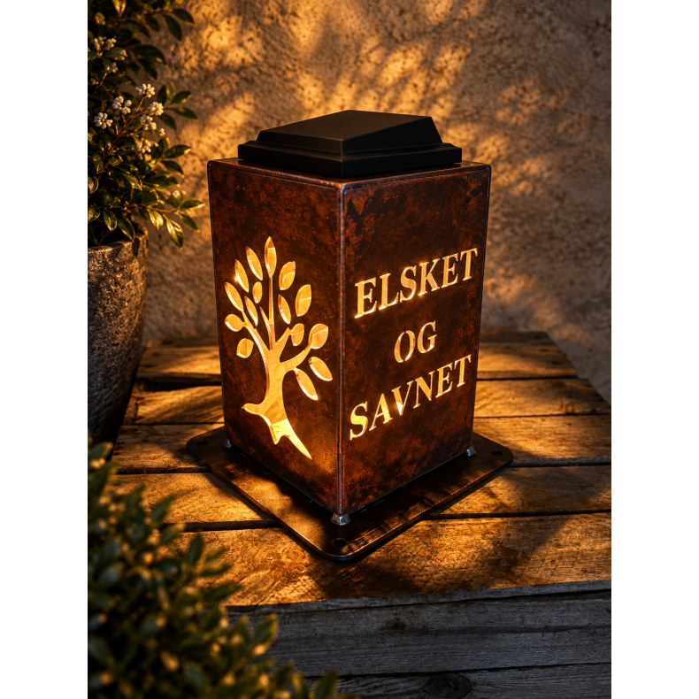 Lanterne med elsket og savnet